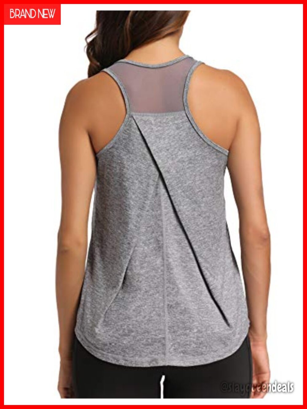 Womens Racerback Workout Tank Top Sleeveless Activewear Yoga Gym Fitness Top